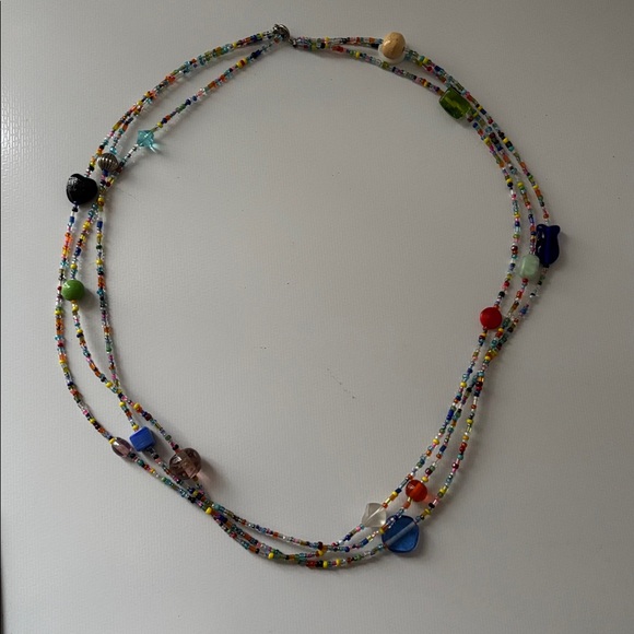 Jewelry - Handmade Multicolor Multistrand Beaded Necklace